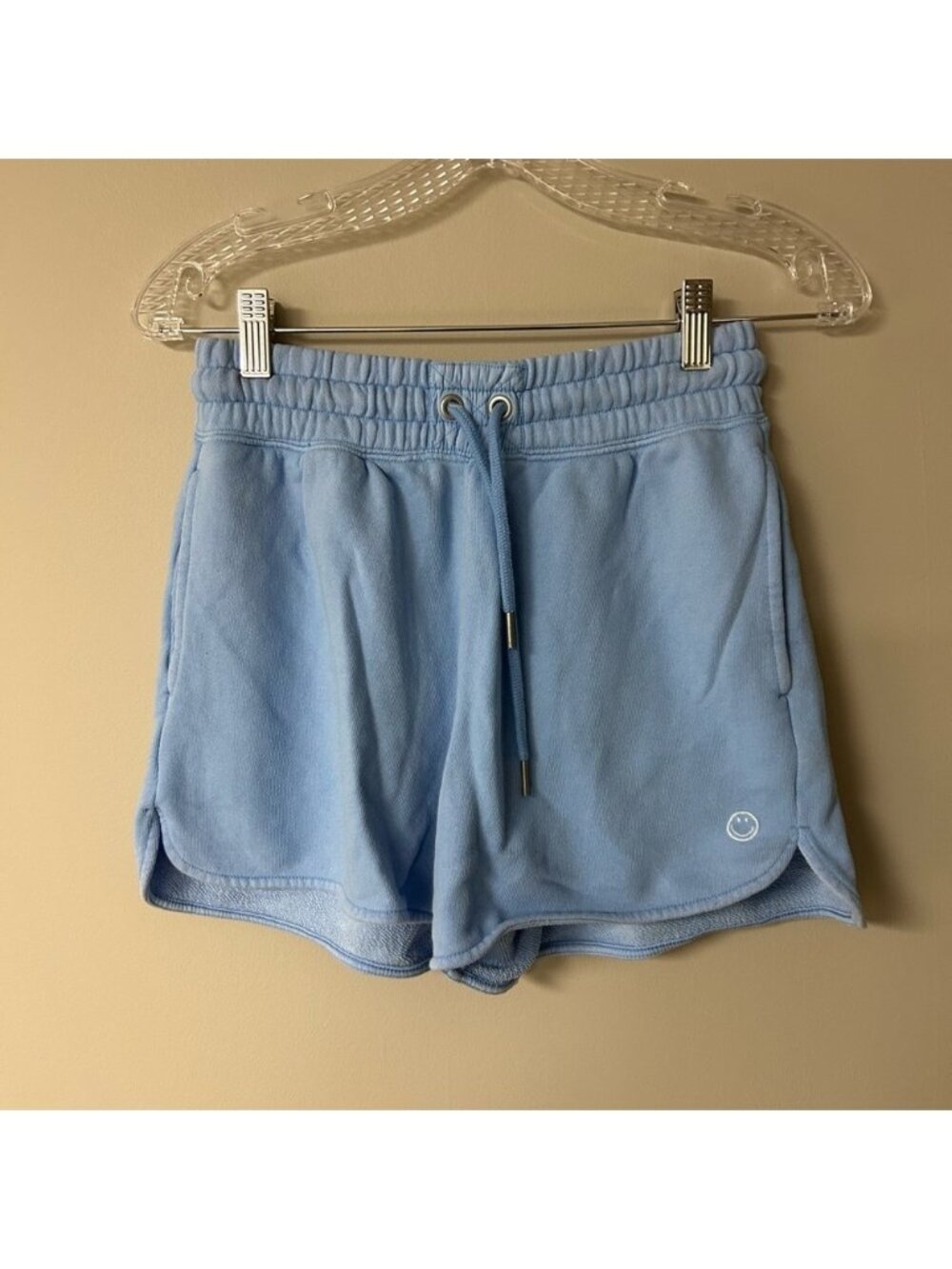 Aerie‎ Blue High Waisted Smiley Shorts